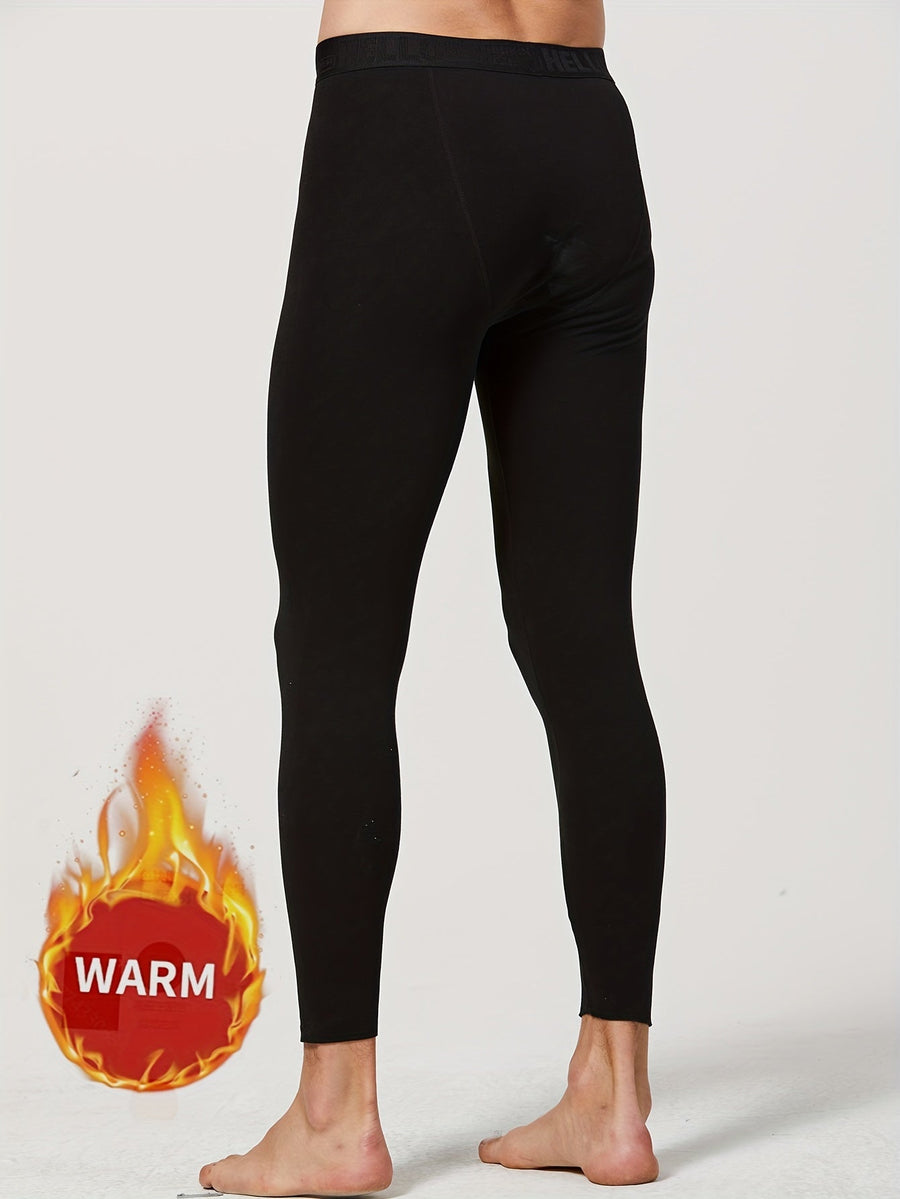 3er Pack Herren Thermo-Unterhosen Lang Warm Schwarz/Grau/Blau