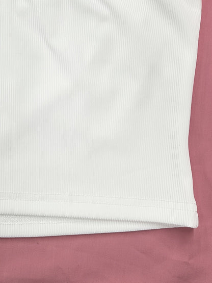 Damen Zweiteiler Set – Modernes, elegantes Top mit Wickelkragen und High-Waist Shorts, modischer Freizeit-Look