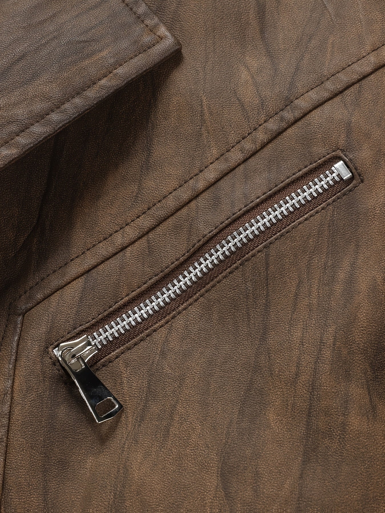 Herren Sakko Jacke mit Reißverschluss-Details und Knöpfen