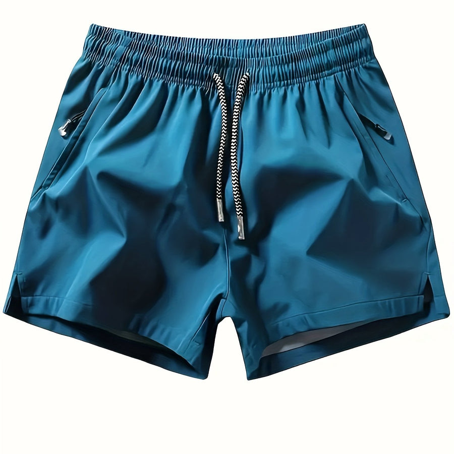 Herren Sportliche Laufshorts mit elastischem Bund und Kordelzug – Ideal für Training und Freizeit