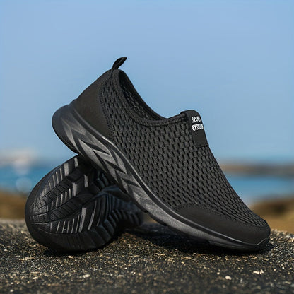 Herren Mesh-Slip-On Sportschuhe für Freizeit und Training – Atmungsaktive Sneaker