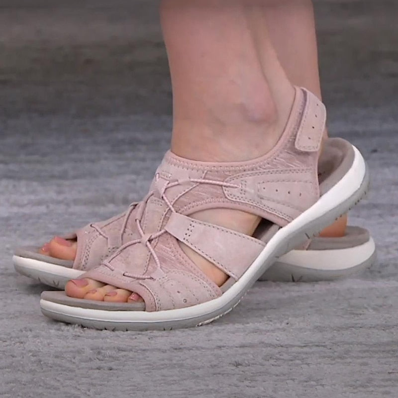 Damen Komfort-Sandalen für Alltag & Freizeit – Orthopädische Sommerschuhe mit verstellbaren Riemen