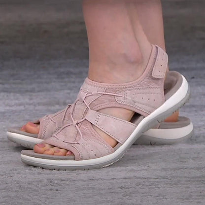 Damen Komfort-Sandalen für Alltag & Freizeit – Orthopädische Sommerschuhe mit verstellbaren Riemen