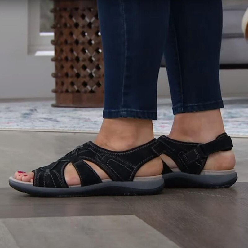 Damen Outdoor Komfort-Sandalen für Freizeit und Alltag – Ergonomische Trekking- und Wandersandalen