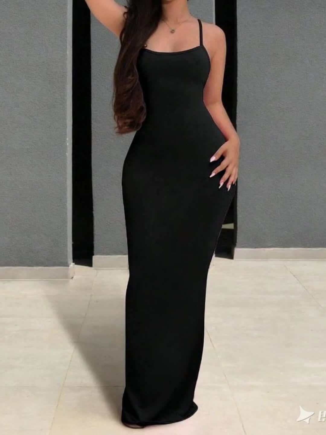Damen Abendkleid mit Rücken Schnürung – Elegantes Maxi Kleid für besondere Anlässe