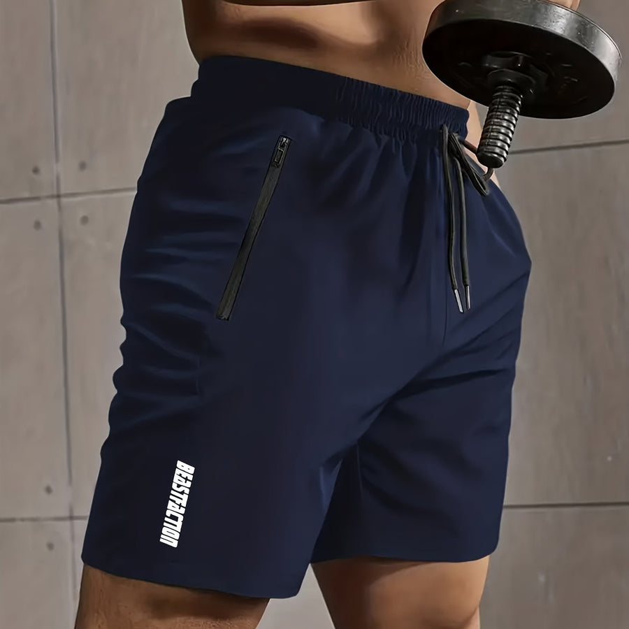 Herren Sportshorts mit Zipper-Taschen – Trainingsshorts Fitness & Workout