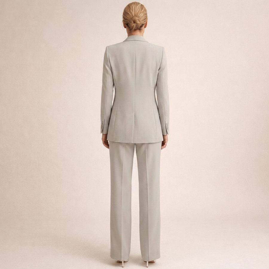 Dames zakelijke pakset: blazer en broek in verschillende kleuren