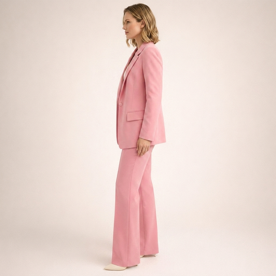 Dames zakelijke pakset: blazer en broek in verschillende kleuren