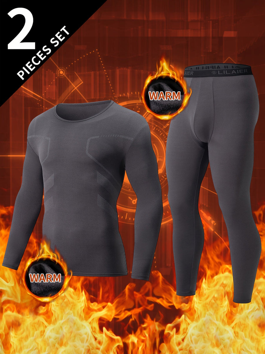 Thermo Unterwäsche Set Herren Langarmshirt & Hose 2-teilig