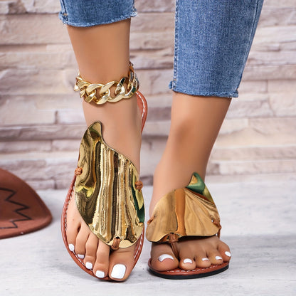 Damen Zehentrenner Sandalen Modernes Design Freizeit Komfort