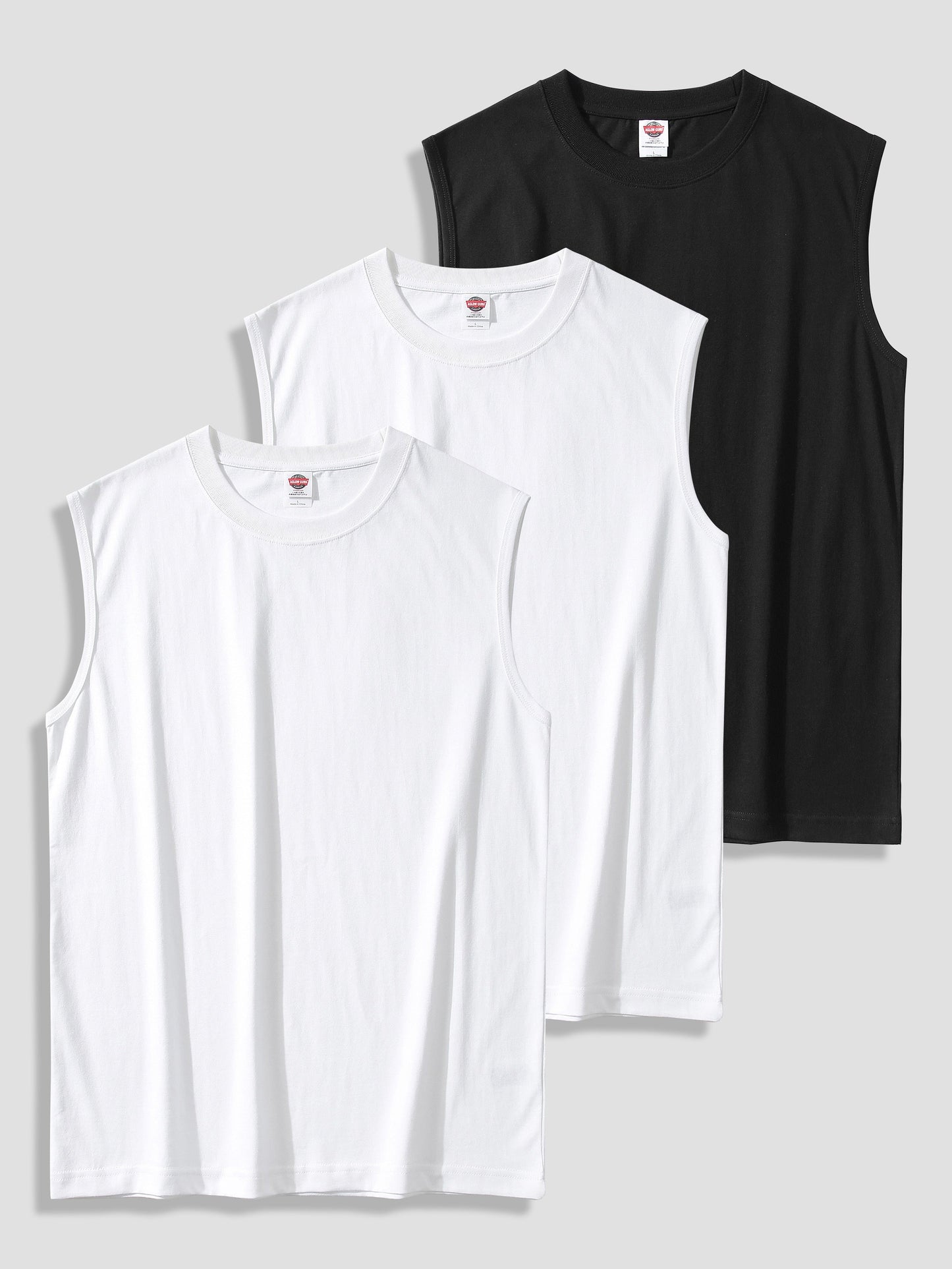 Herren Muskelshirt 3er-Pack – Ärmellose Fitness Tanktops für Sport und Freizeit