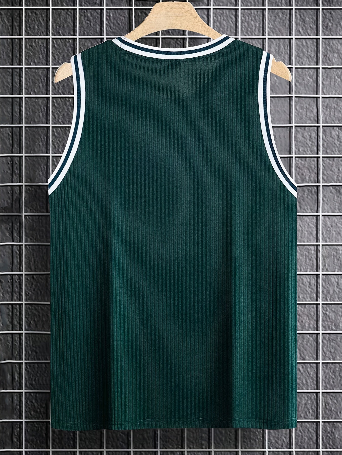 Herren Tanktop Sportlich mit Kontrastdetails – Lässiges Freizeit- und Fitnessshirt