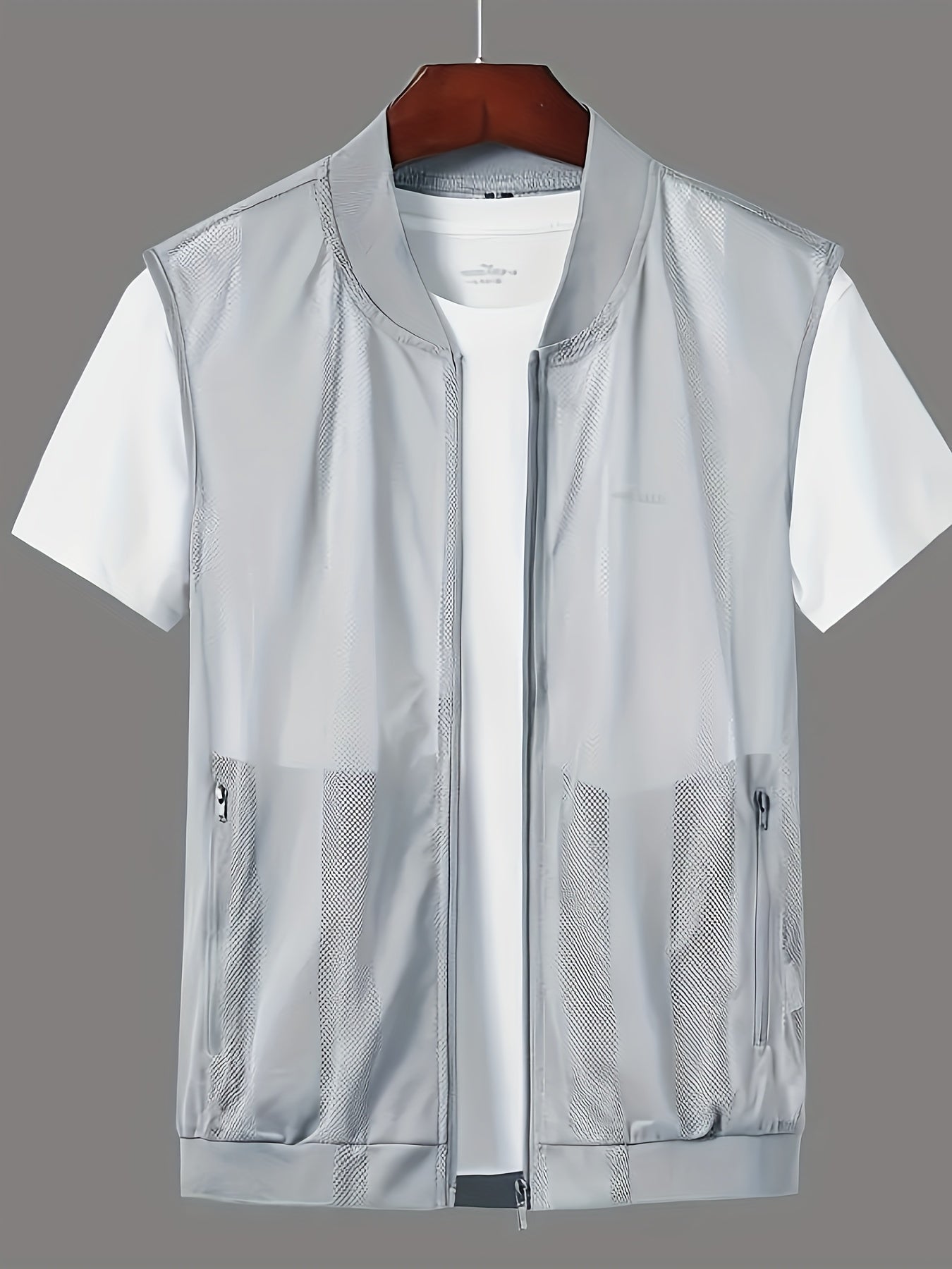 Herren Weste mit Reißverschluss und sportlichem Design – Ideal für Freizeit und Outdoor