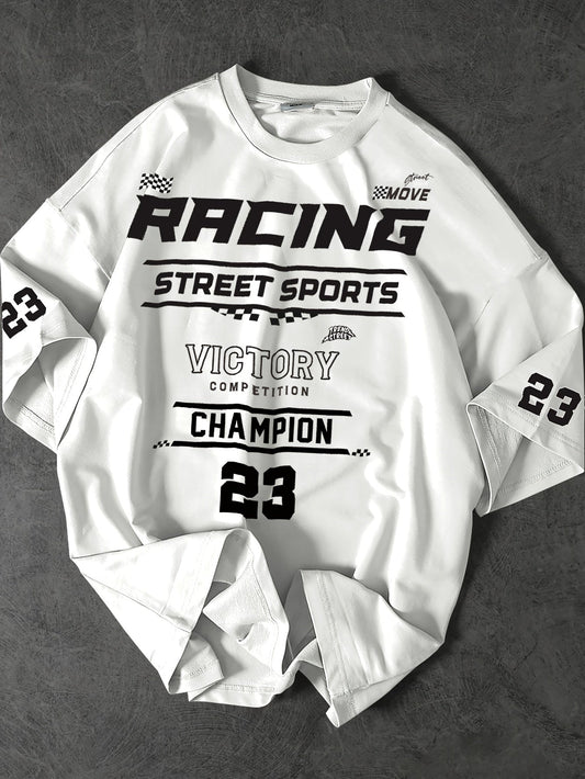 Herren Streetwear Racing Champion T-Shirt – Sportliches Freizeitshirt mit Print