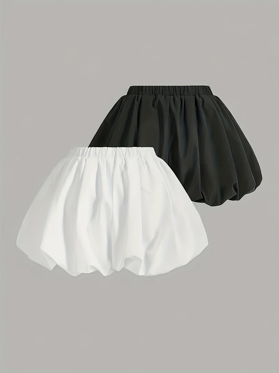 Damen Ballonshorts Modisch Voluminöses Design Freizeit