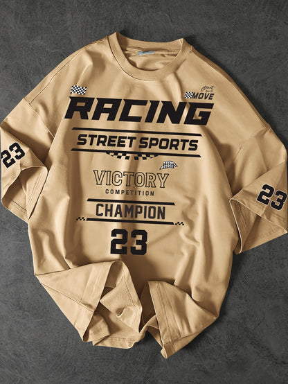 Herren Streetwear Racing Champion T-Shirt – Sportliches Freizeitshirt mit Print