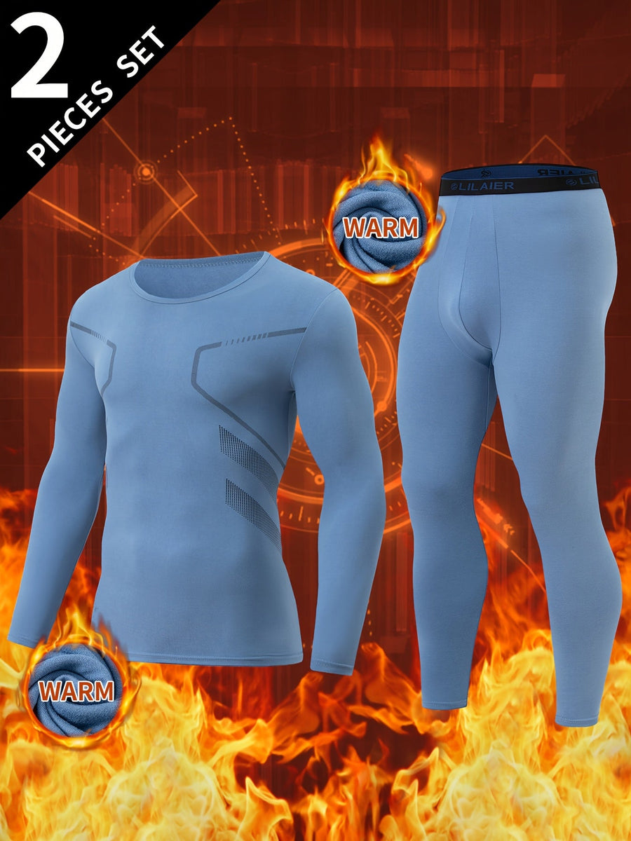 Thermo Unterwäsche Set Herren Langarmshirt & Hose 2-teilig