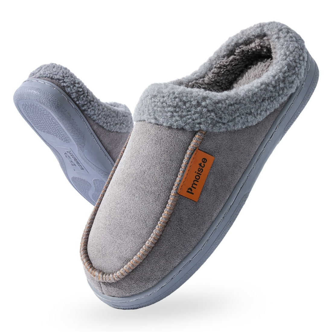 Unisex Winter Hausschuhe Slipper gefüttert mit weichem Plüschrand – verschiedene Farben