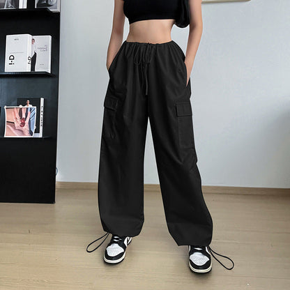 Christine – Weite Damen-Cargohose mit geradem Bein und Taschen