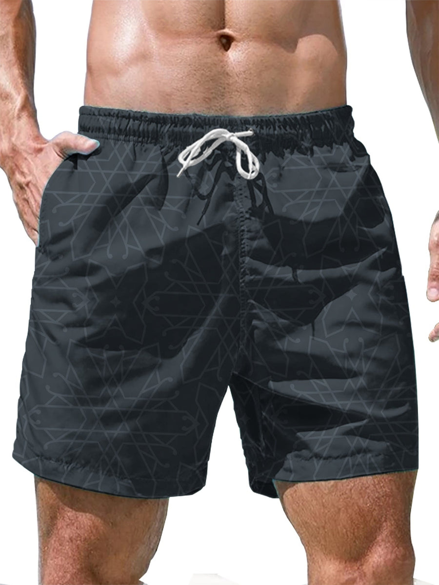 Herren Badeshorts – Sportliche Badehose mit Kordelzug, ideal für Strand und Freizeit