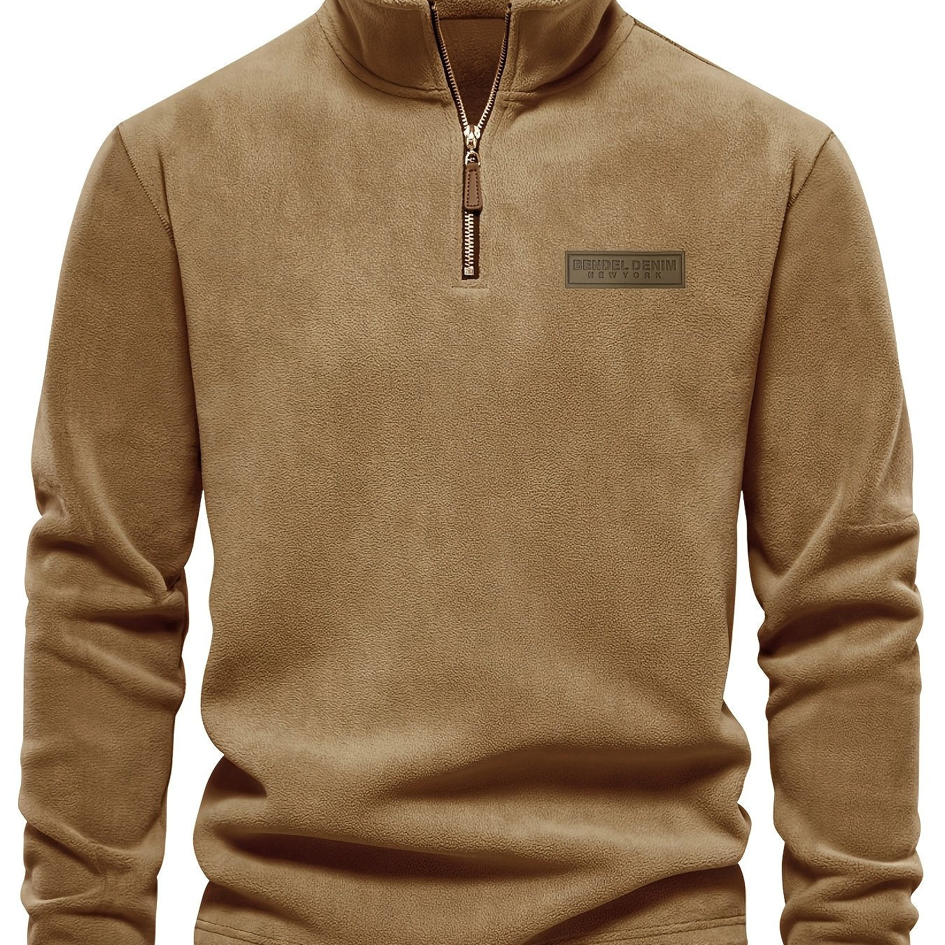 Herren Quarter-Zip Pullover – Moderner Freizeitstil mit Stehkragen und dezentem Logo
