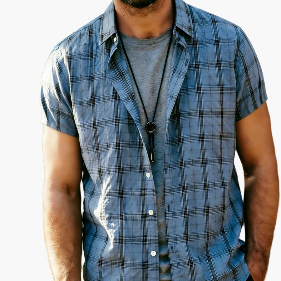 Herren Kurzarm Freizeithemd im Karo-Look – Lässiger Sommerstil für Alltag und Urlaub