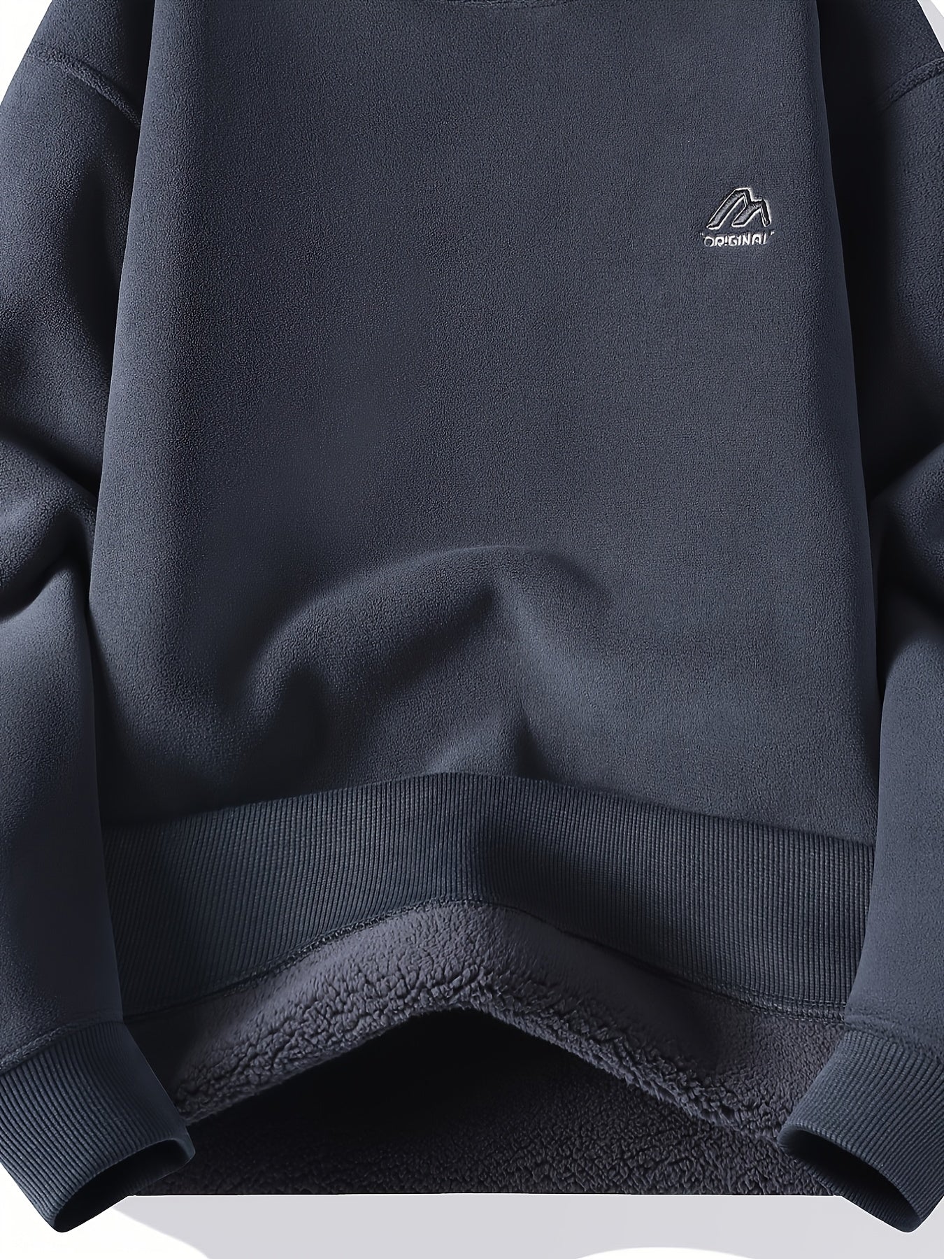 Unisex Winter Sweatshirt gefüttert Rundhalsausschnitt Pullover