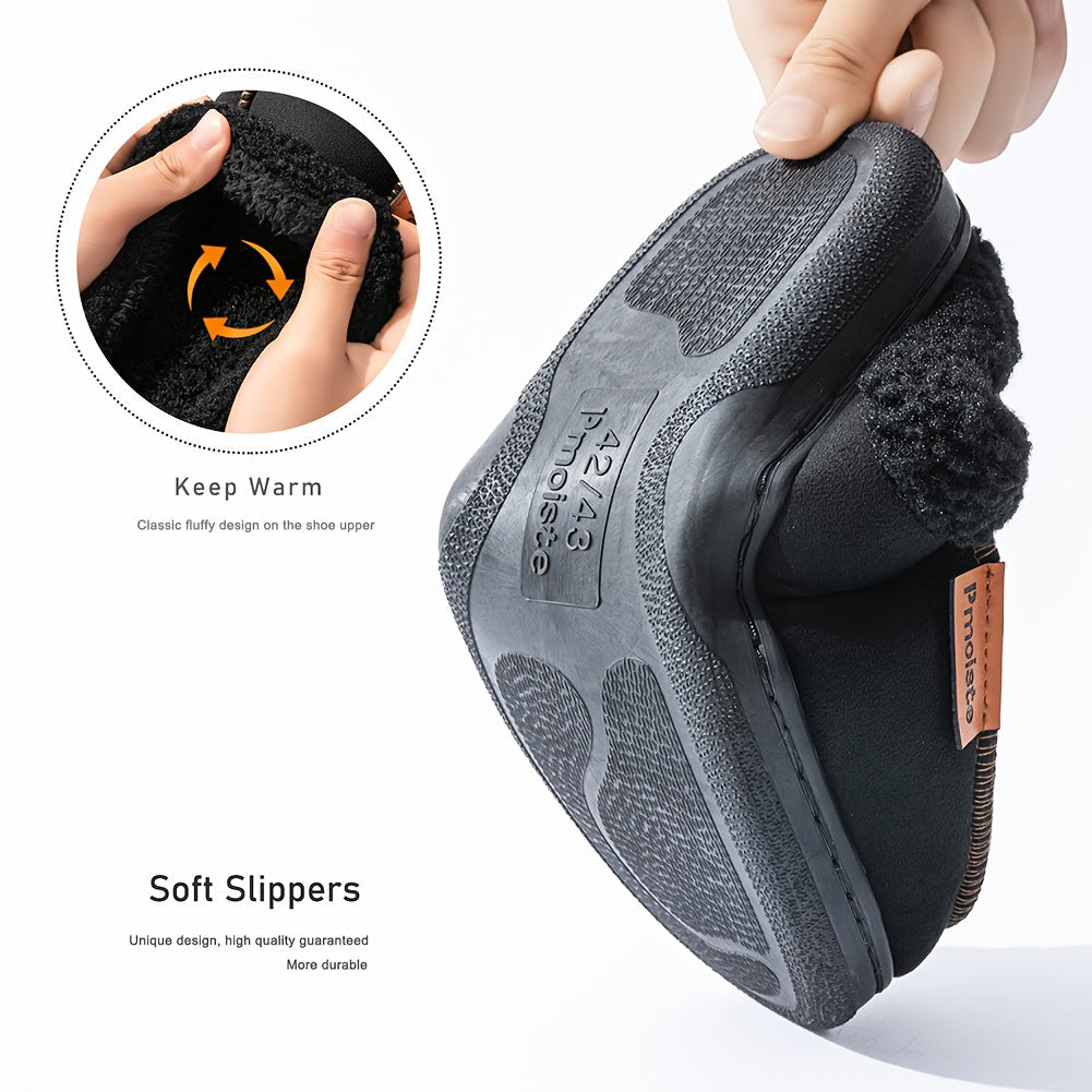 Unisex Winter Hausschuhe Slipper gefüttert mit weichem Plüschrand – verschiedene Farben