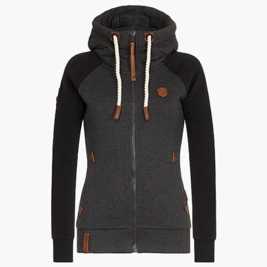 Damen-Kapuzenjacke mit Reißverschluss – Sportlich & Gemütlich