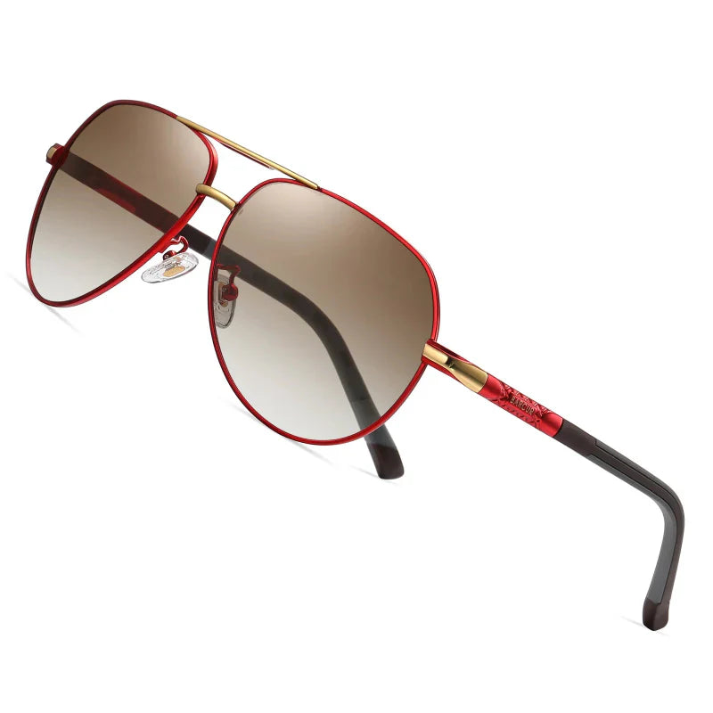 Sonnenbrille Pilotenstil verspiegelte Gläser Metallrahmen