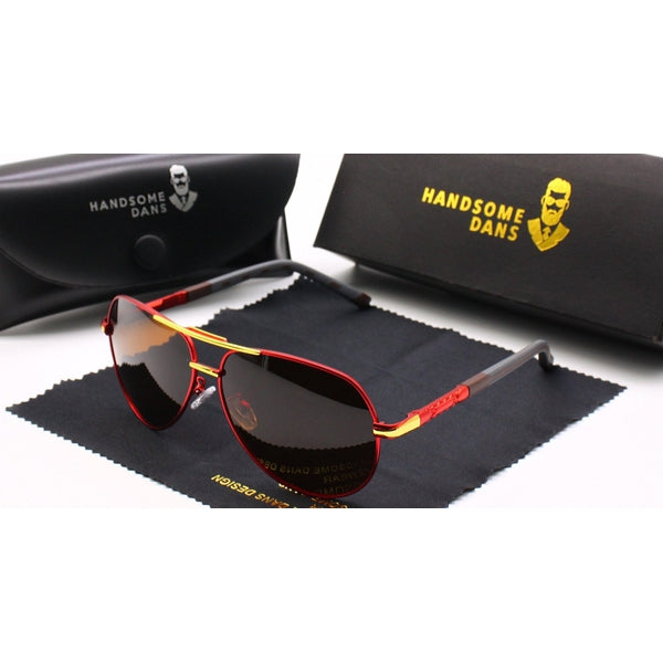Sonnenbrille Pilotenstil verspiegelte Gläser Metallrahmen