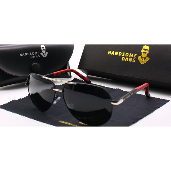Sonnenbrille Pilotenstil verspiegelte Gläser Metallrahmen