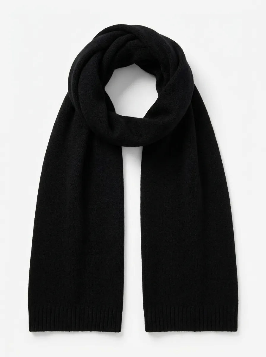 Unisex Winter Schal Weiches Strickmaterial Uni Farbe