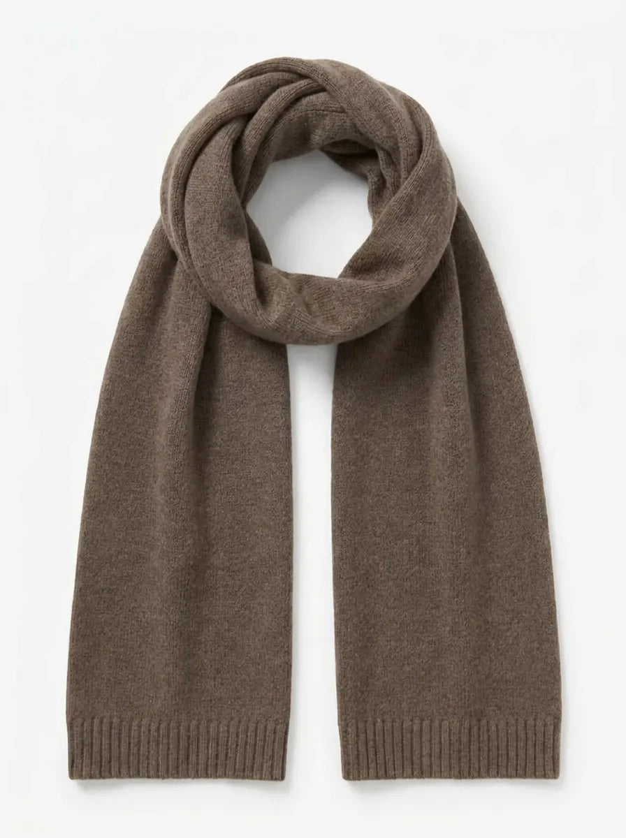 Unisex Winter Schal Weiches Strickmaterial Uni Farbe