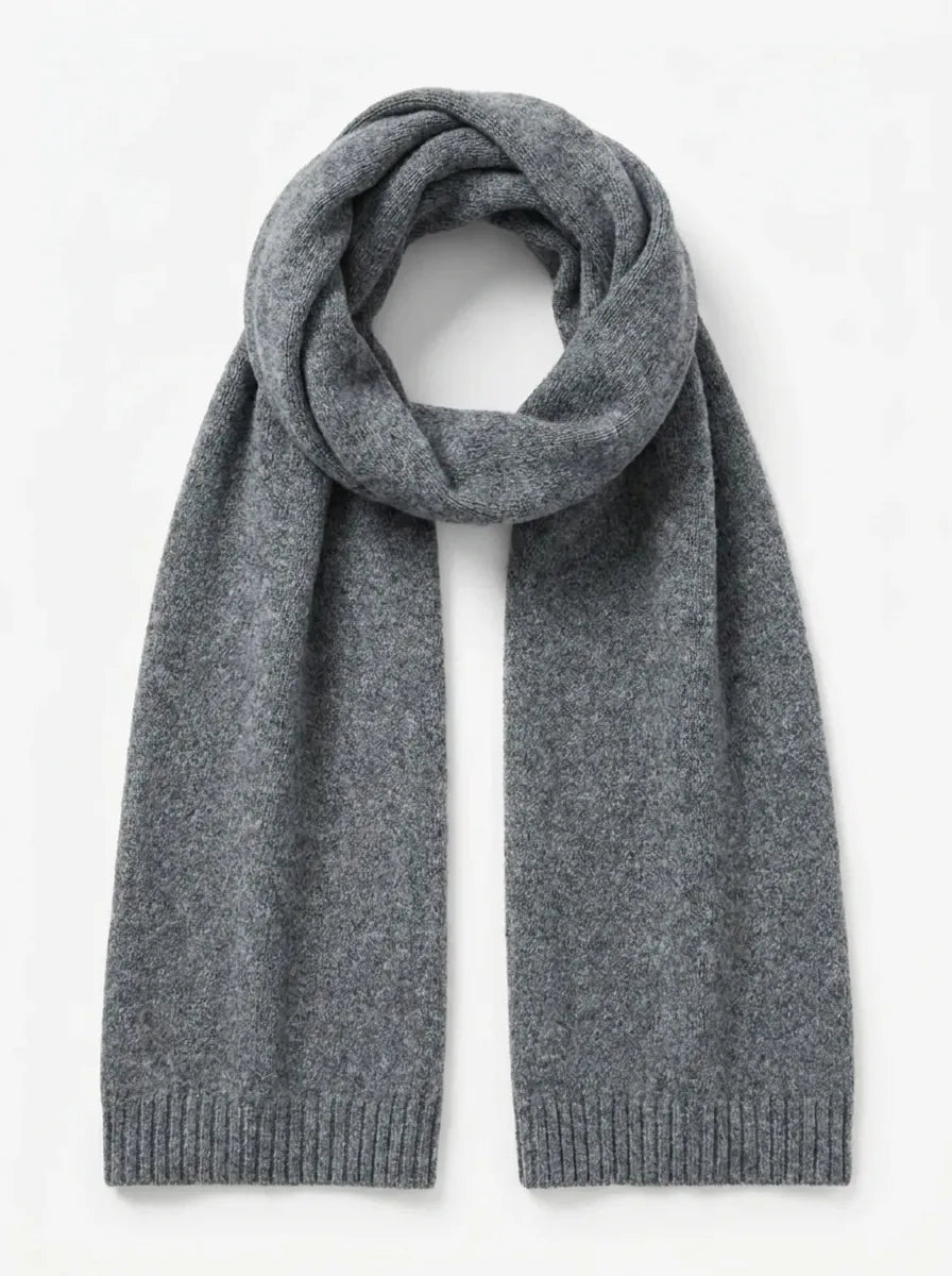 Unisex Winter Schal Weiches Strickmaterial Uni Farbe