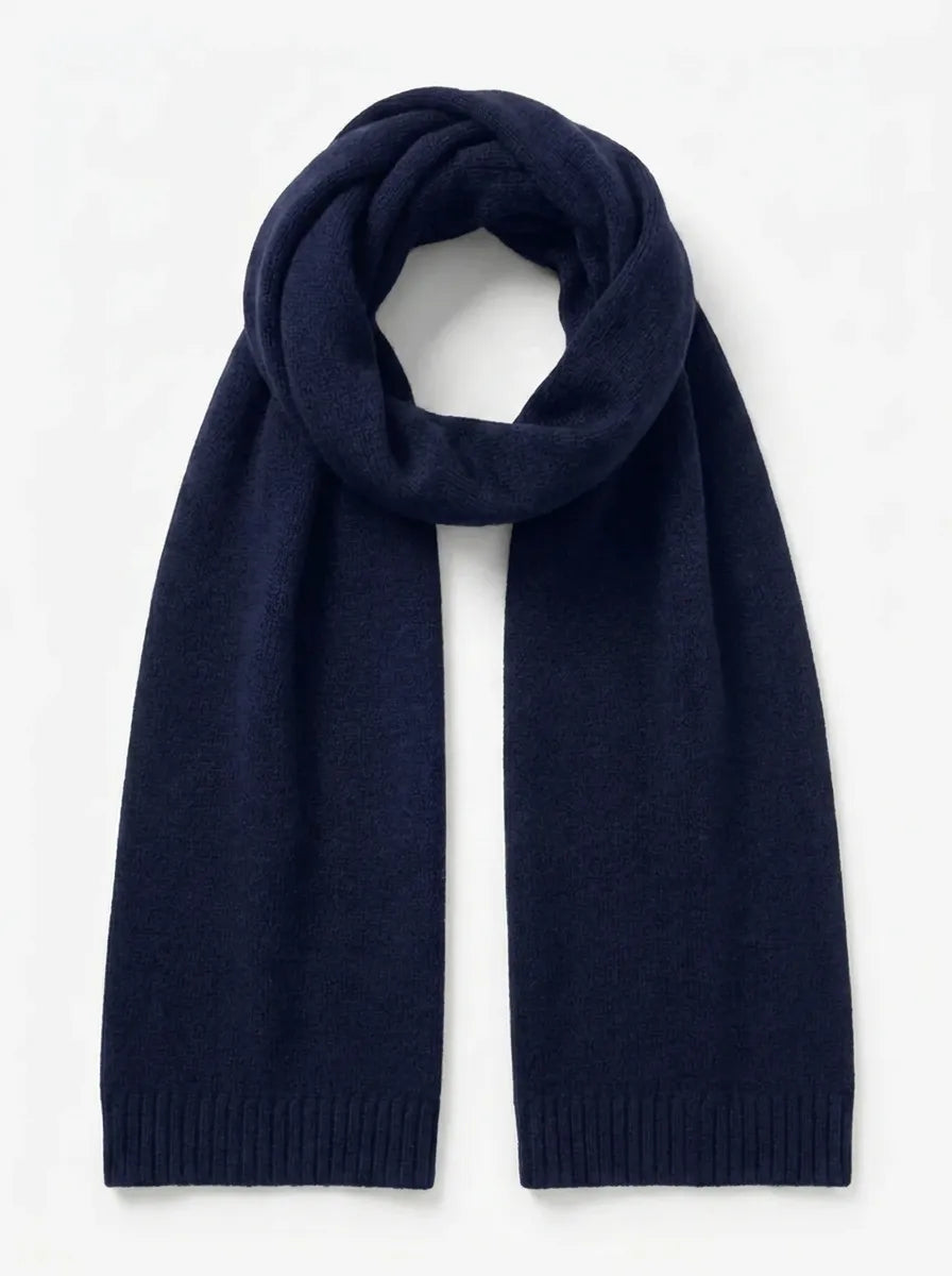 Unisex Winter Schal Weiches Strickmaterial Uni Farbe