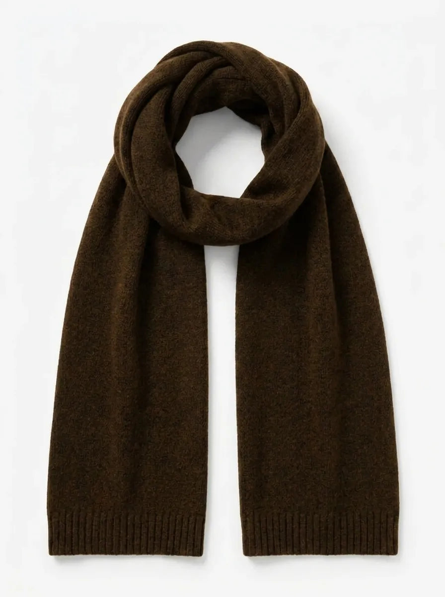 Unisex Winter Schal Weiches Strickmaterial Uni Farbe