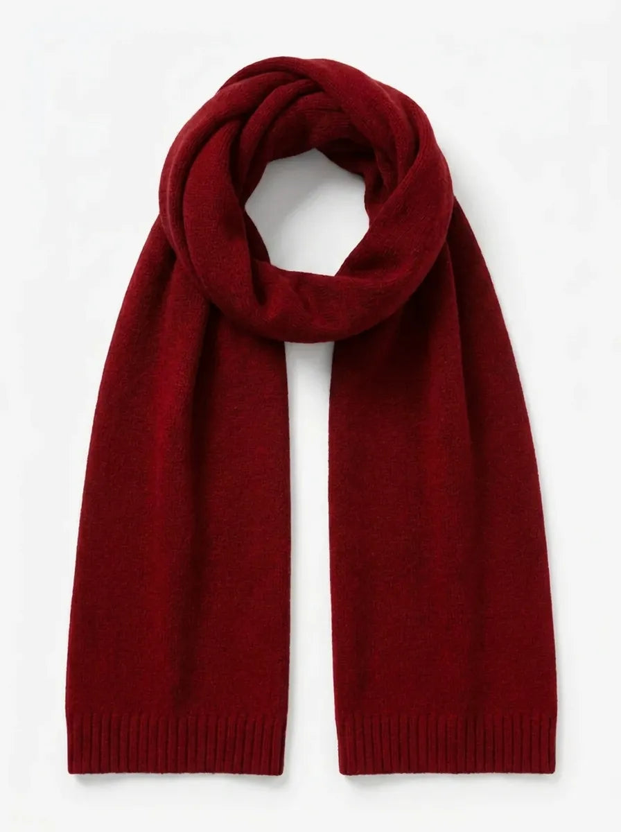 Unisex Winter Schal Weiches Strickmaterial Uni Farbe