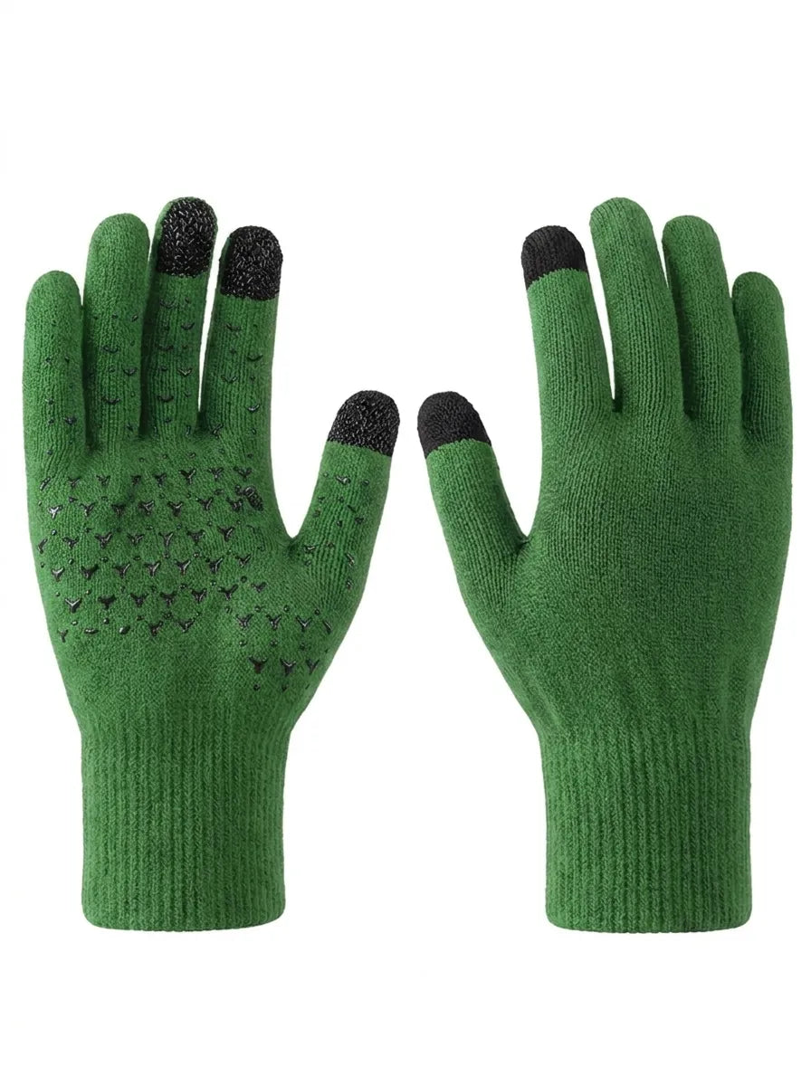 Unisex Winter Strickhandschuhe mit Touchscreen-Funktion