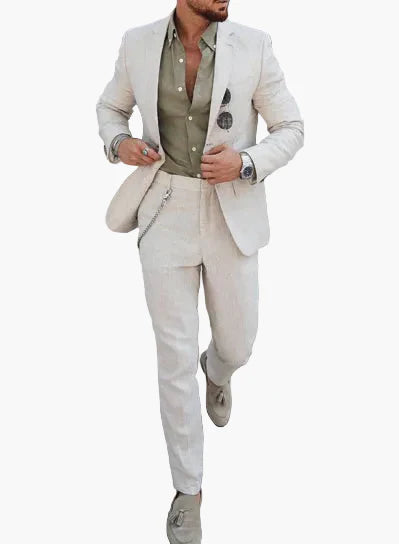 Herren Sommeranzug Modern Slim Fit – Perfekt für Hochzeiten, Partys und festliche Anlässe