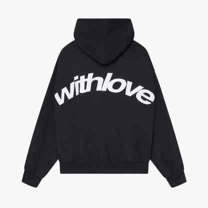 Unisex oversized hoodie met print op de rug