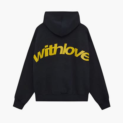 Unisex oversized hoodie met print op de rug