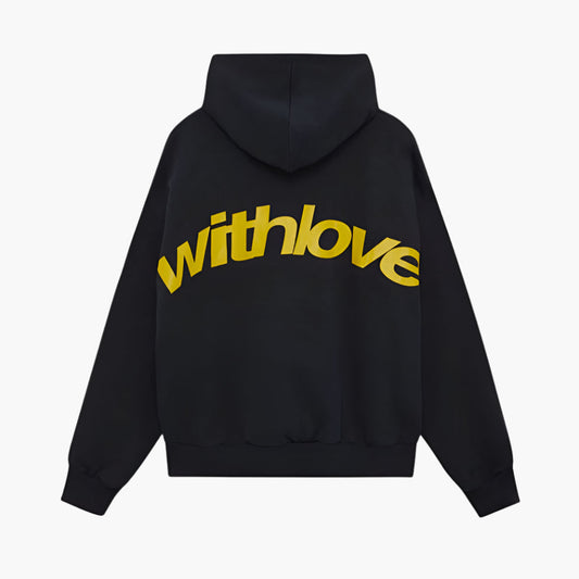 Unisex oversized hoodie met print op de rug