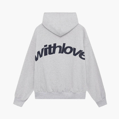 Unisex oversized hoodie met print op de rug