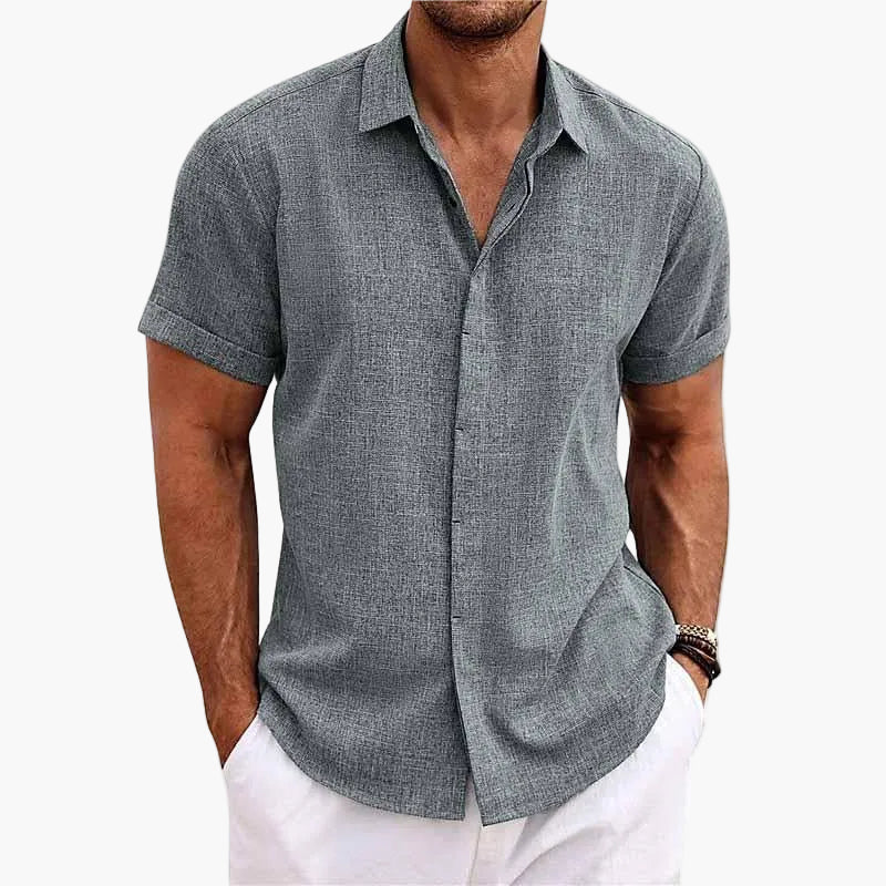 Herren Freizeithemd mit Reverskragen – Kurzarm, Sommer, Modern, Ideal für Alltag & Reisen