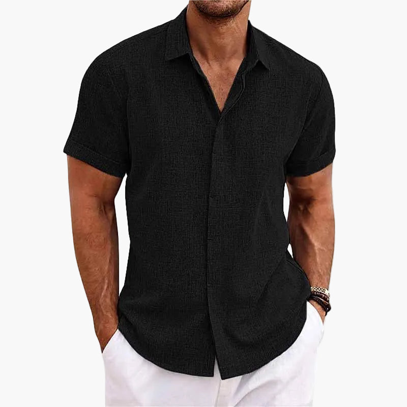 Herren Freizeithemd mit Reverskragen – Kurzarm, Sommer, Modern, Ideal für Alltag & Reisen