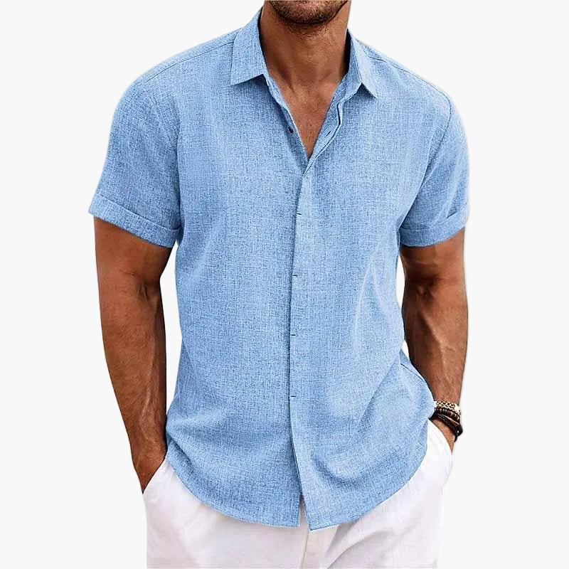 Herren Freizeithemd mit Reverskragen – Kurzarm, Sommer, Modern, Ideal für Alltag & Reisen