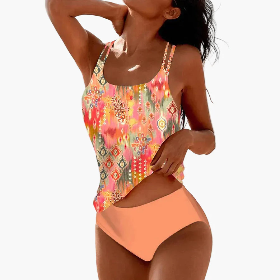 Damen Badeanzug-Set im Boho-Mandala-Stil – Modischer Tankini für Strand & Pool