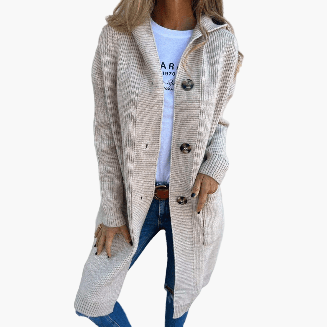 Damen Strickcardigan im Casual-Look – Eleganter Alltagsbegleiter für Büro & Freizeit