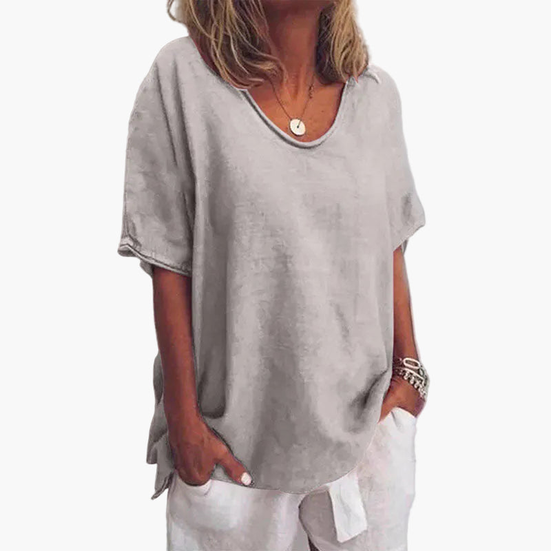 Damen Klassische Bluse mit Lockerer Passform – Lässig & Vielseitig für Alltag und Freizeit
